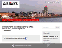 Tablet Screenshot of linksfraktion-duesseldorf.de